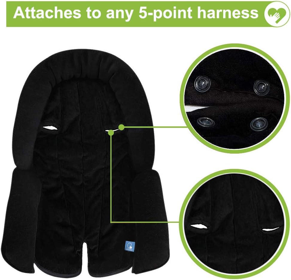 COOLBEBE Upgraded 3-in-1 Babybody Support for Newborn Infant Toddler - Extra Soft Car Seat Insert Cushion Pad, Perfect for Carseats, Strollers, Swings
