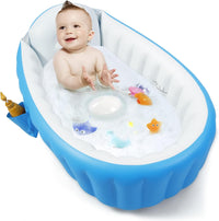 PandaEar Baby Inflatable Bathtub (Blue)