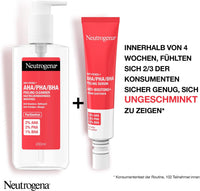 Neutrogena Anti-Pimples + Daily Wash Gel (200 ml) & Daily Serum (30 ml), Skin Clarifying Facial Cleansing & Facial Care Set with Cleansing Salicylic Acid + AHA/PHA Mix Against Pimples