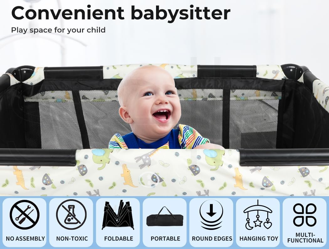 Bopeep Baby Cot Bed Crib Bedding Set Bassinet Safety Rails Fence Foldable Travel 3-in-1 Change Table Foldable Portacot Playard Carry Bag