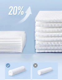 3 Pack Soft and Dry Wipe,Disposable Face Towel,100% Cotton, Lint Free, Wet Use for Sensitive Skin, Facial Cleansing, Makeup Removal, Surface Cleaning Cotton Tissue Soft Towel 300 Count