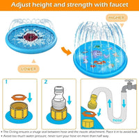 LALAASHHOP Splash Pad for Kids and Dogs (67Inch)