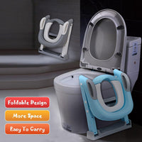 Potty Training Seat with Step Stool Ladder,Potty Training Toilet for Kids Boys Girl (Grey)