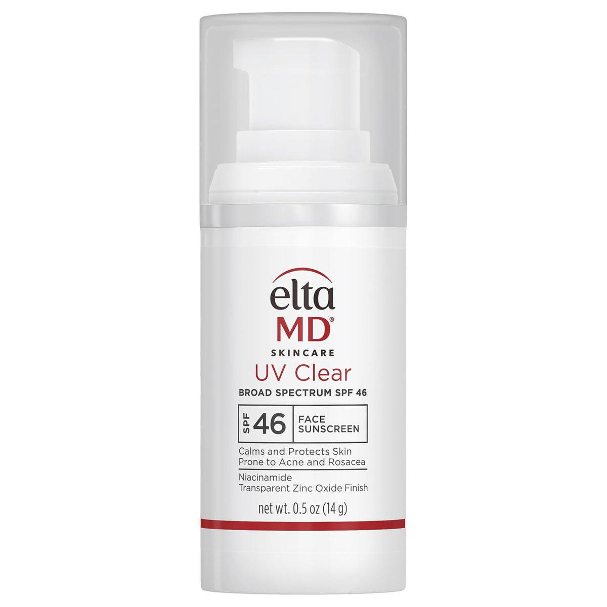 EltaMD UV Clear Face Sunscreen SPF 46, Oil-Free Sunscreen with Zinc Oxide, Dermatologist Recommended