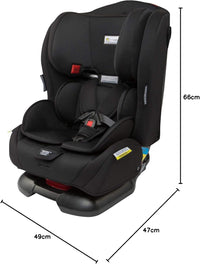 InfaSecure Legacy Convertible Car Seat for 0 to 8 Years, Black (CS4313)