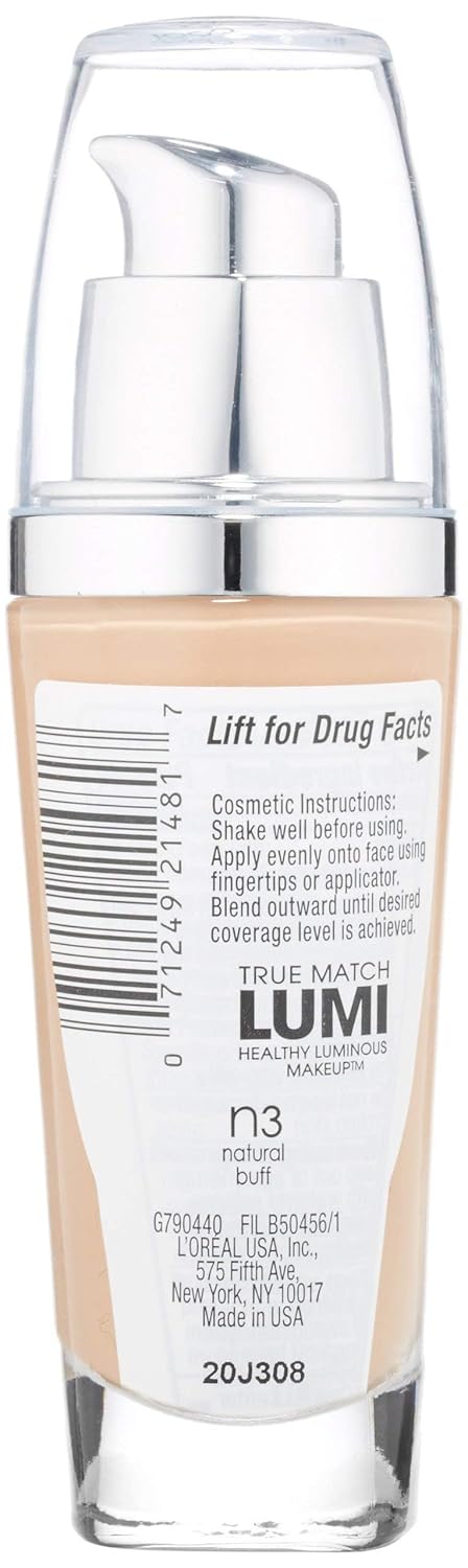 L'Oreal Paris True Match Lumi Healthy Luminous Makeup, Neutral, 1 fl; oz.