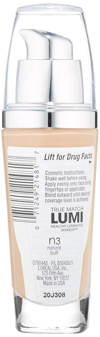 L'Oreal Paris True Match Lumi Healthy Luminous Makeup, Neutral, 1 fl; oz.