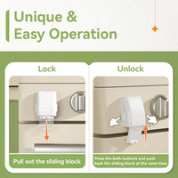 SAFELON 1 PC Update Baby Safety Oven Lock, Kitchen Safety Oven Door Lock, Childproofing Lock for Babies & Toddlers, Heat-Resistant, No Drilling (White)