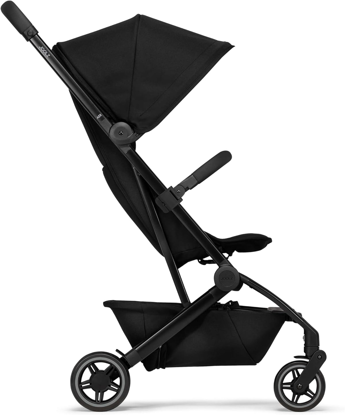 Joolz AER+ (Space Black) - Strollers & Prams, One-Hand Compact Fold, Ultra-Light Weight & Compact 6kg, Cot or Capsule, Travel Stroller, Carry Bag Included, Airplane Overhead