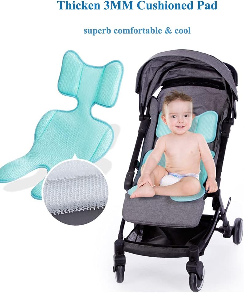 Universal Baby Stroller Liner 3D Mesh Cool Seat Pad Mat Breathable Pram Pushchair Car Seat Cushion Idy Support Cushion