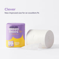 Bambino Mio, Messless Nappy Liners, Biodegradable, 100 Liners, Pack of 2