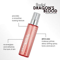 Rodial Dragon's Blood Hyaluronic Drink 3.4 fl.oz - Re-energize and Refresh - Hydrating Makeup Primer, Dewy Setting Spray, Tonic and Serum in One