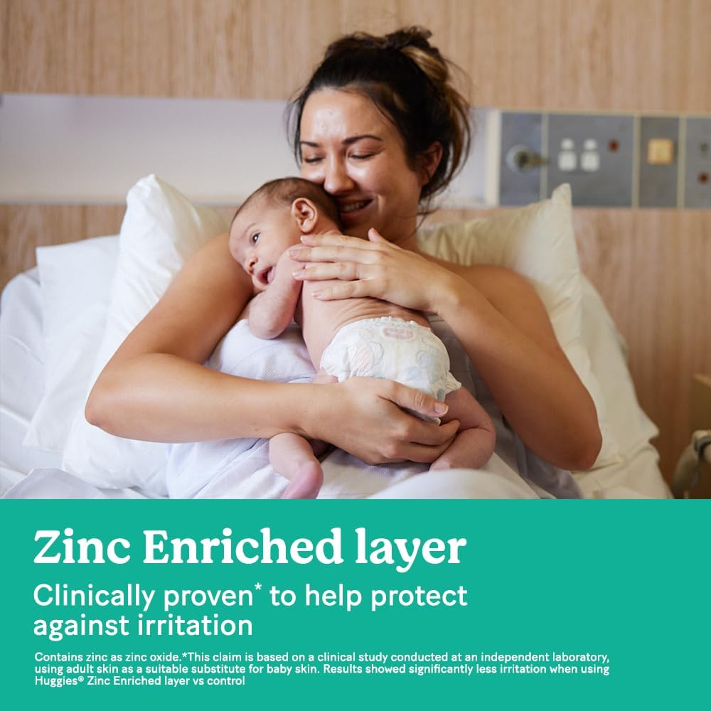 Huggies Newborn Nappies Size 1 (up to 5kg) 216 Count