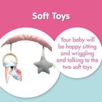 LADIDA My First Baby Bouncer with Soothing Music and Vibration, Suitable for Newborns