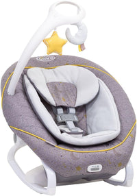 Graco All Ways Soother 2-in-1 Baby Swing and Portable Rocker (Birth to 6 Months Approx, 0-9kg), with Vibration and Adjustable Swing Speed, Stargazer