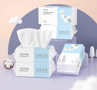 3 Pack Soft and Dry Wipe,Disposable Face Towel,100% Cotton, Lint Free, Wet Use for Sensitive Skin, Facial Cleansing, Makeup Removal, Surface Cleaning Cotton Tissue Soft Towel 300 Count