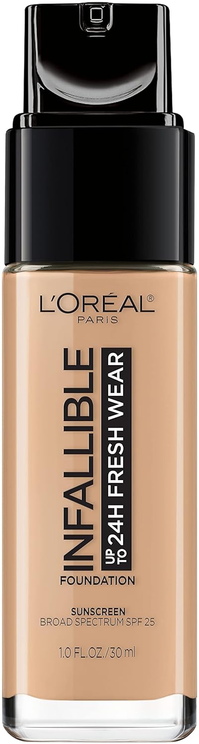L’Oréal Paris Makeup Infallible Up to 24 Hour Fresh Wear Foundation, Golden Beige, 1 fl; Ounce (Pack of 2)