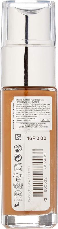 L'Oréal Paris Perfect Match Foundation, Liquid Make-Up, Opaque and Moisturising for a Natural Complexion - 8N Cappuccino (30 ml)