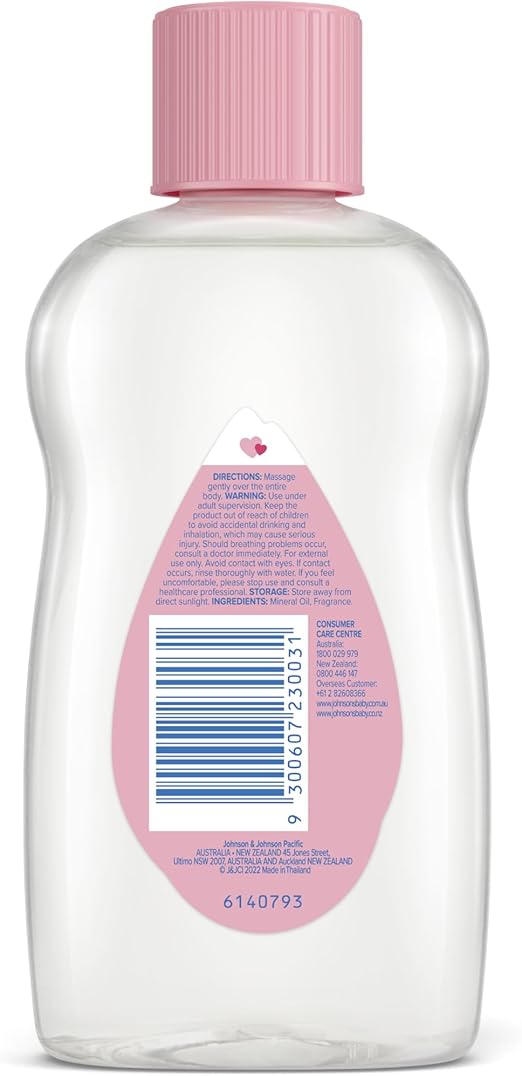 Johnson's Baby Gentle Mild Moisturising Baby Oil 200mL|Moisturises baby’s delicate skin & helps protect dry skin|Great as a baby massage oil