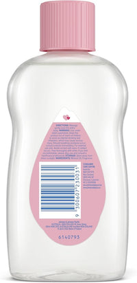 Johnson's Baby Gentle Mild Moisturising Baby Oil 200mL|Moisturises baby’s delicate skin & helps protect dry skin|Great as a baby massage oil