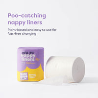 Bambino Mio, Messless Nappy Liners, Biodegradable, 100 Liners, Pack of 2