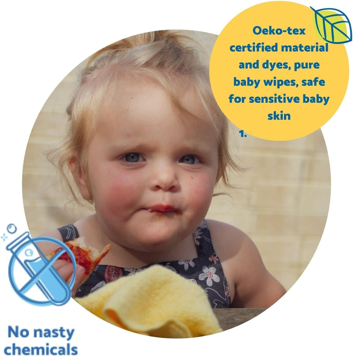 Cheeky Wipes - 25 Washable Bamboo Terry Cloth Wipes, 15x15cm Reusable Grey Pack, Perfect for Baby's Hands and Face, Absorbent, Super Soft and Naturally Anti-Bacterial | Eco Friendly