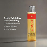 LifeCell Papaya Restorative Anti Aging Face and Body Wash – Gentle Exfoliating Cleanser for Hyperpigmentation, Acne Scars, Dark Spots & Dull Skin – 6oz