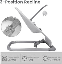 Baby Bouncer Baby Swing for Infants, Baby Rocker and Bouncers with 3 Recline Positions, Sturdy Base, Portable Baby Lounger Seat