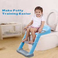 Potty Training Seat with Step Stool Ladder,Potty Training Toilet for Kids Boys Girl (Grey)