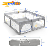 KIDBOT Baby Playpen 150x200cm Play Fence Baby Kids Playground