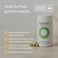 Nutrafol Women's Hair Growth Supplements, for Women 18-44 Years Old