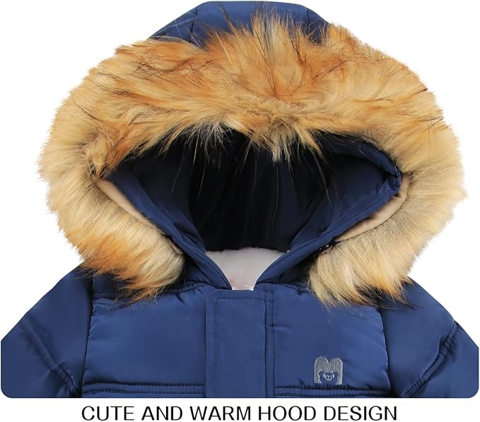 Tumaron Baby Girl Winter Snowsuit Toddler Jacket Clothes For Boy Infant Jumpsuit Hoodied