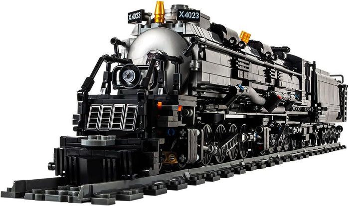 dOvOb Steam Train Big Boy Locomotive Building Kit with Train Track, Collectible Engineering Toys Display Set for Kids and Adult (1818 PCS)