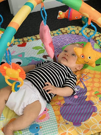 Little Archer & Co Baby Play Mat Gym - 82 x 82 x 55 cm Vibrant Colour Floor Activity