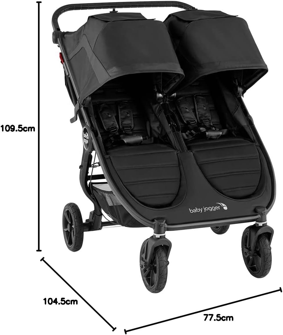 Baby Jogger City Mini GT2 Double Stroller (Jet) - Prams & Strollers, Twins