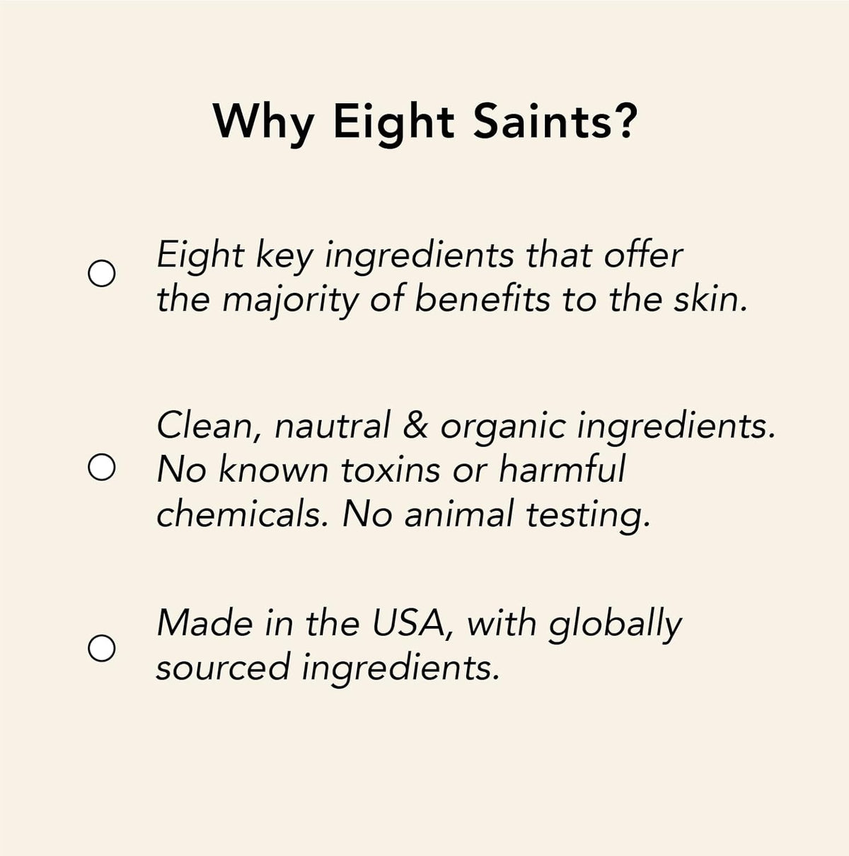 Eight Saints Vitamin C Serum For Face, Anti Aging Facial Serum, Hyaluronic Acid, Vitamin E, Organic Aloe Vera and Jojoba Oil, Hydrating & Brightening Serum for Dark Spots, Fine Lines and Wrinkles, 1oz