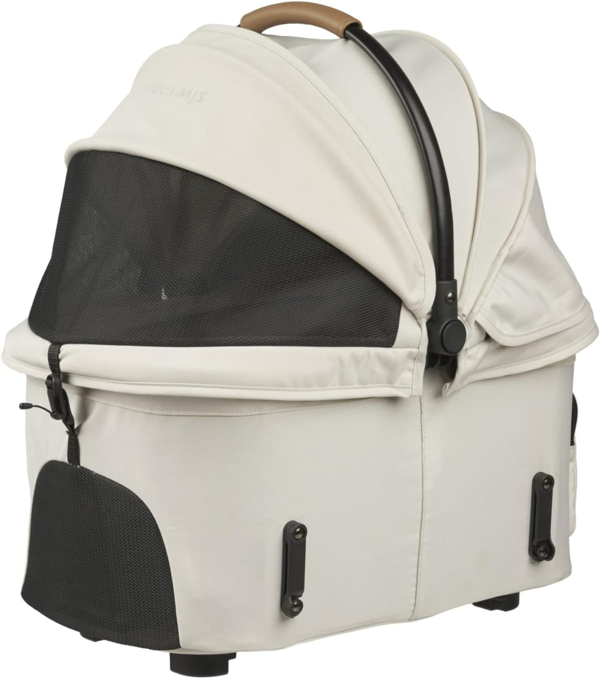 AIRBUGGY WIZ X Pearl White Air Buggy with X wizx Lightweight Compact Pet Cart