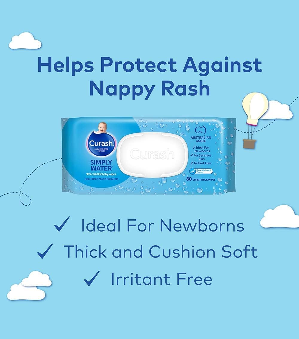 Curash Simply Water Baby Wipes