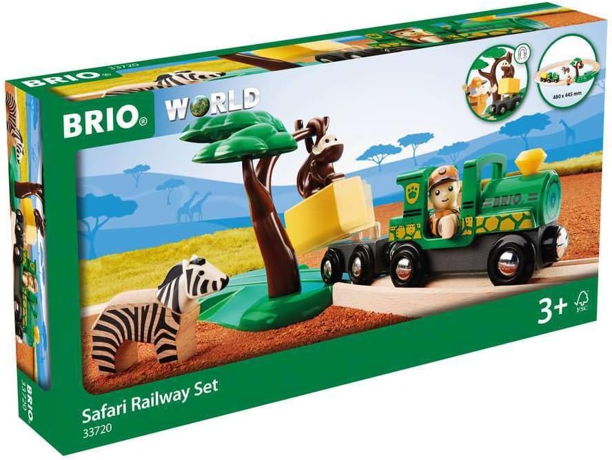 BRIO - Safari Railway Set 17 Pieces