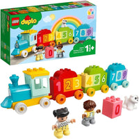 LEGO DUPLO Number Train - Learn to Count 10954 Building Toy Set and BIC Kids Triangular Colouring Crayons