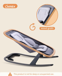 Baby Bouncer, Portable Bouncer Seat for Baby Rocker Chair Infant Bouncy Seat with 3-Point Harness, Infant 2-in-1 Rocker, 0-6 Months