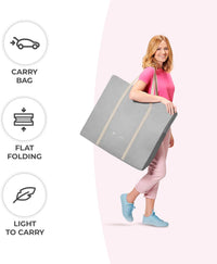 Kinderkraft Baby Crib 3 in 1 LOVI, Cradle, Travel Cot, Rocker, Easy Folding and Unfolding,Gray