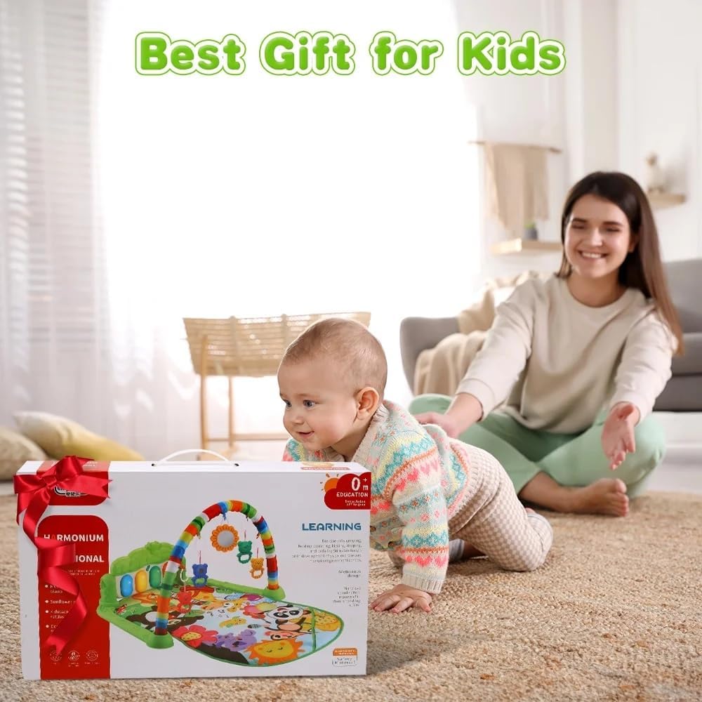Baby Gym Play Mats,Kick & Play Piano Gym for Infants Baby