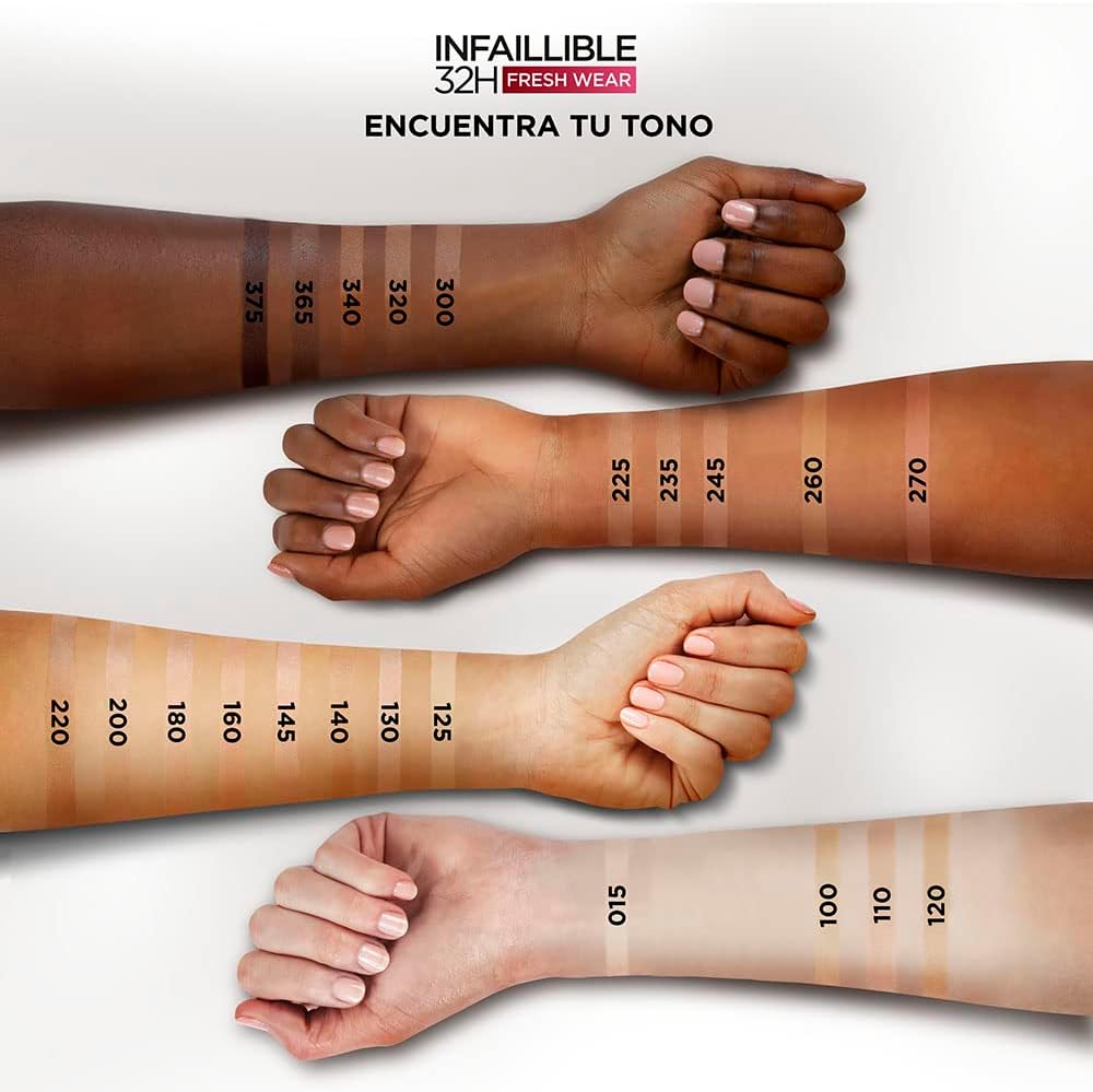 L’Oréal Paris Infallible 32HR Freshwear Foundation with SPF25 and Vitamin C - 160 Rose Linen