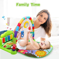Baby Gym Play Mats,Kick & Play Piano Gym for Infants Baby