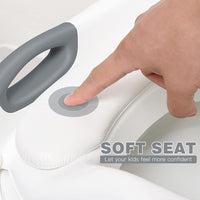 Potty Training Seat with Step Stool Ladder, SKYROKU Potty Training Toilet for Kids Boys Girls Toddlers - Grey