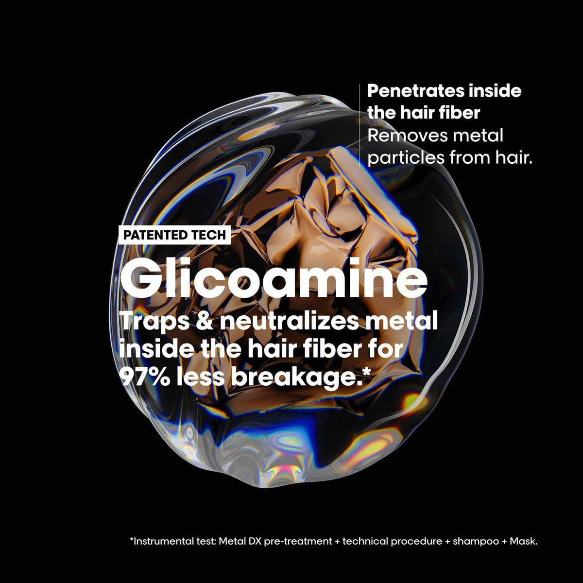 L'Oréal Professionnel Hair Shampoo for Coloured and Damaged Hair, Long-Lasting Colours & Shine, Series Expert, Metal DX Shampoo, 300 m