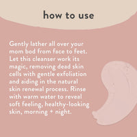 The Honest Company Honest Mama's Gotta Glow Face and Body Wash | Pregnancy-Safe Clarifying + Exfoliating AHA Cleanser | 8 fl oz