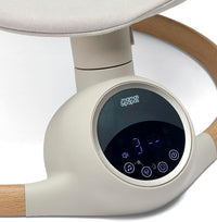 Mamas & Papas Alto Smart Baby Swing, Touchscreen, Multi Speed, Melodies, Bluetooth and Remote Control - Cashmere