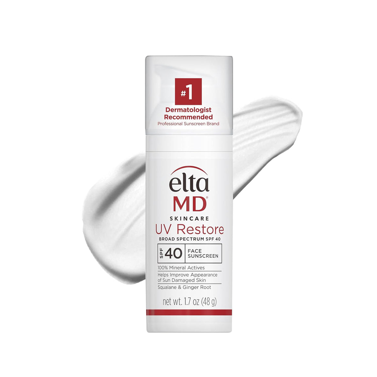 EltaMD UV Restore,Face Sunscreen, SPF 40, Anti-Aging Zinc Oxide Sunscreen Formula